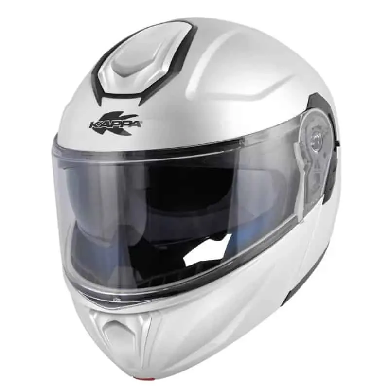 KAPPA KV50 BASICO MOTO MODULAR CASCO BLANCO BRILLO