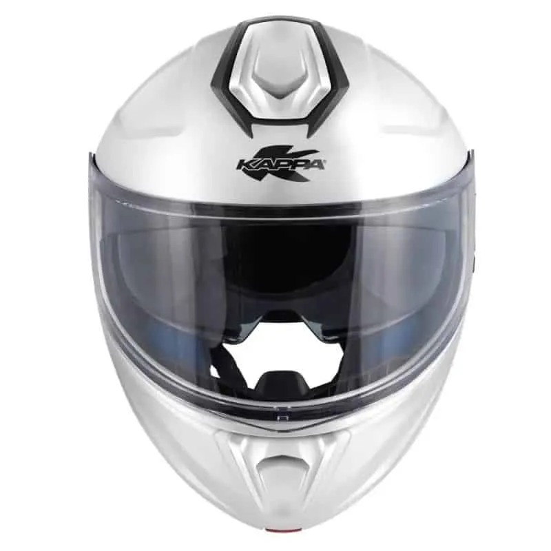 KAPPA KV50 BASICO MOTO MODULAR CASCO BLANCO BRILLO
