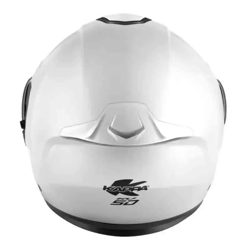 KAPPA KV50 BASICO MOTO MODULAR CASCO BLANCO BRILLO
