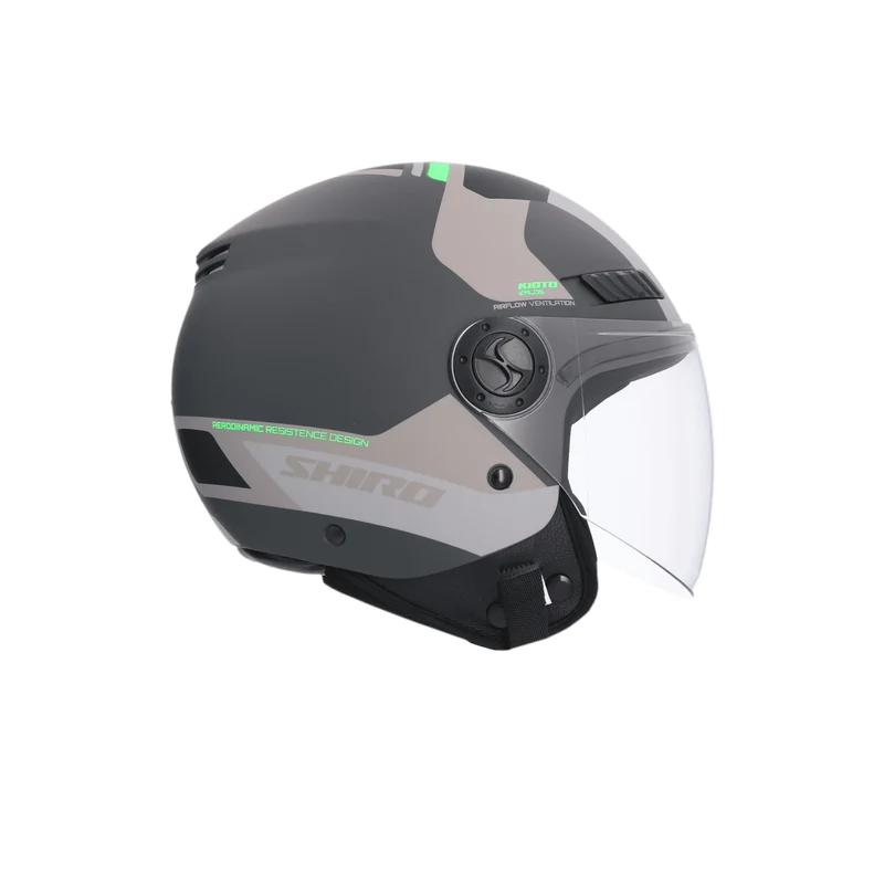 SHIRO CASCO KIOTO KALOS GRIS MATE