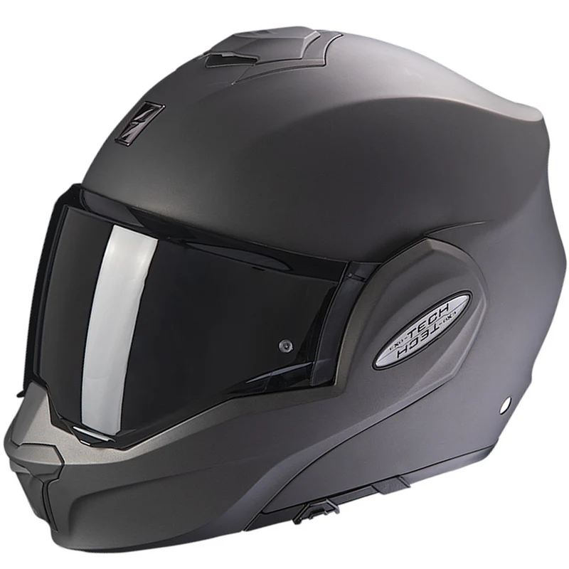 SCORPION EXO TECH EVO SOLID CASCO DE MOTO MODULAR MATT ANTHRACITE