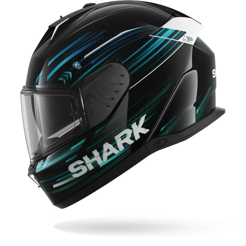 SHARK SKWAL i3 Casco Integral LIGHT-BLUR Negro Azul Verde