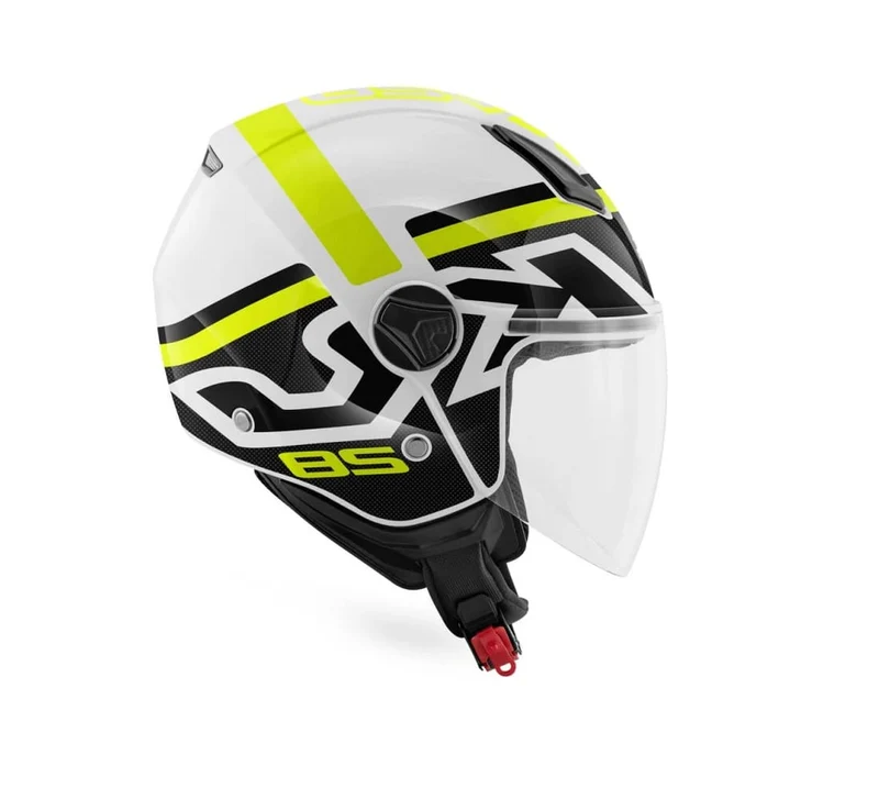 KAPPA KV28 EVO VGD Moto Ciudad Montar Casco Blanco Negro Amarillo