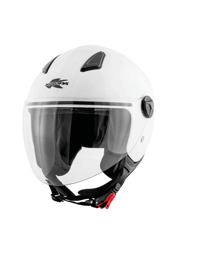 KAPPA KV28 Miami Moto Cara Abierta Casco Blanco