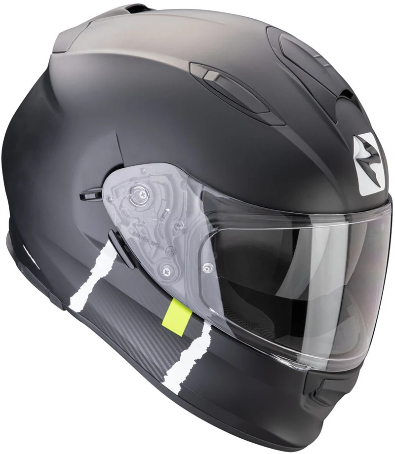 SCORPION CASCOS INTEGRALES EXO 491 CODE NEGRO MATE PLATA