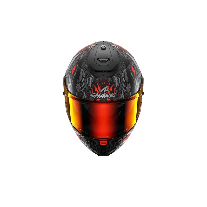 SHARK SPARTAN RS SHAYTAN Integral Casco Negro Mate Rojo Antracita