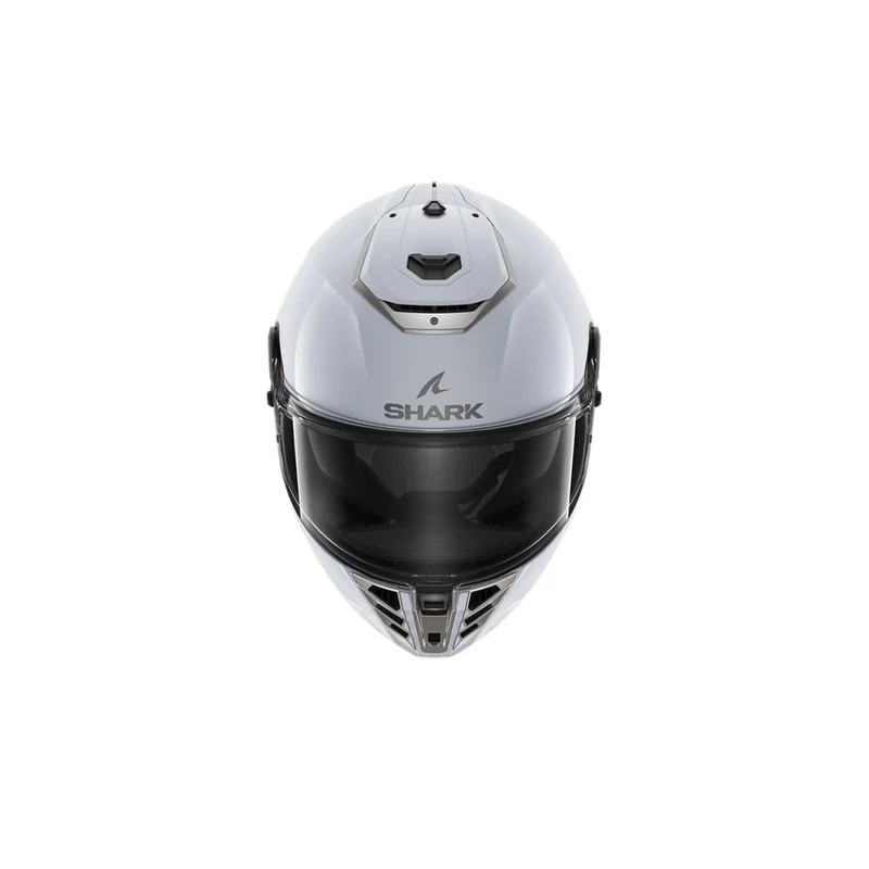 Shark Spartan RS Blank Casco blanco plateado brillante ECE 22.06