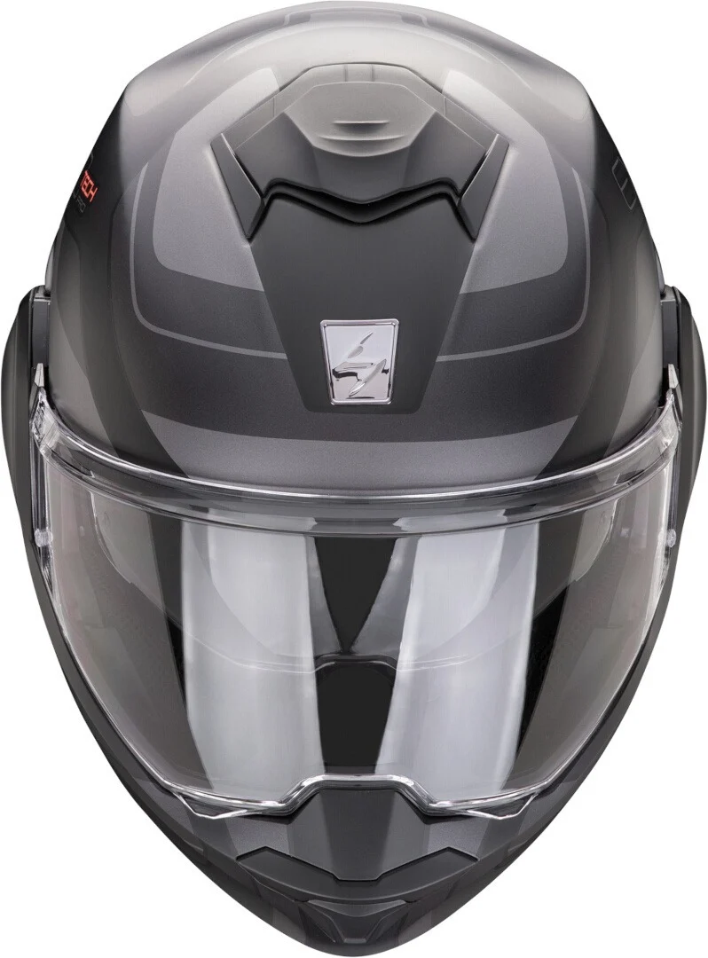 SCORPION Exo-Tech Evo Pro Commuta Casco modular Negro mate Plata