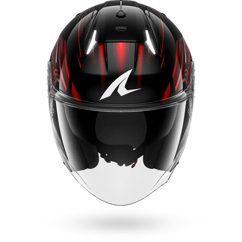 SHARK SKWAL i3 JET Light-Blur Casco Negro Rojo Blanco