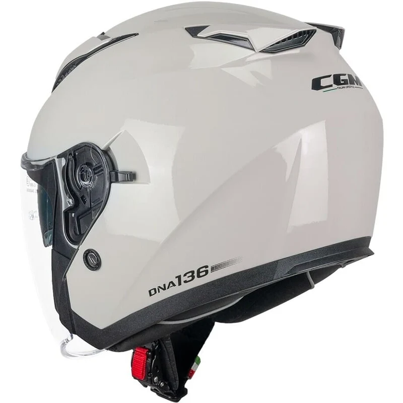 CGM 136A DNA MONO Moto Cara Abierta Jet Casco Gris