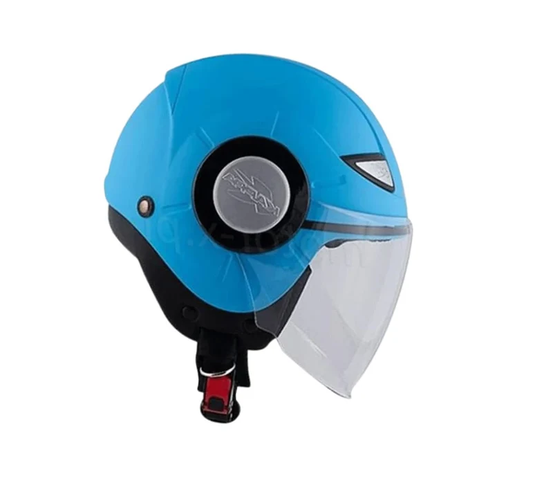 KAPPA KJ05 Júnior Moto Cara Abierta Estilo Retro Casco Azul