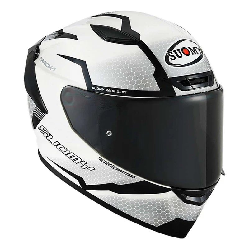 SUOMY-CASCOS TRACK-1 REACTION WHITE/BLACK