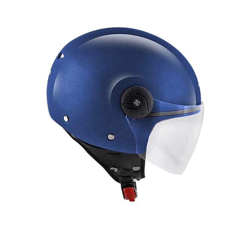 KAPPA KV40S Moto Cara Abierta Casco Azul Metalizado Mate