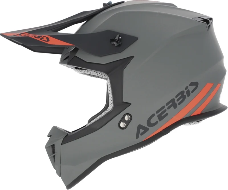 ACERBIS LINEAR 22-06 SOLID COLOR 130 CASCO MOTOCROSS DE MOTO GRIS