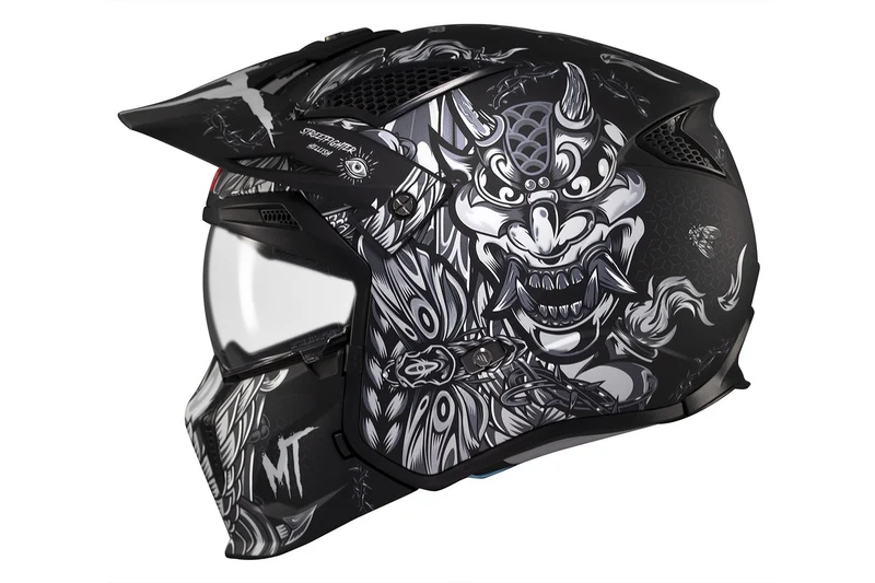 MT STREETFIGHTER S SV HELLISH DEPORTIVO DUAL MODULAR CASCO DE MOTO B2 MATE
