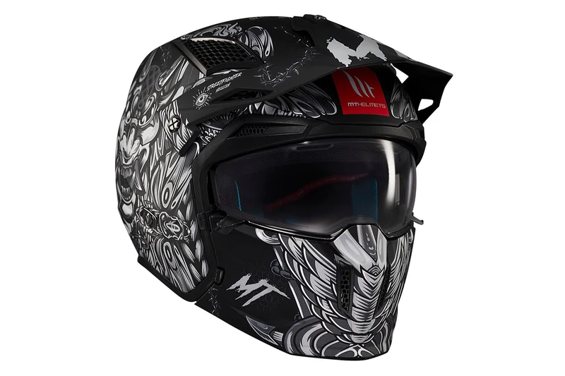 MT STREETFIGHTER S SV HELLISH DEPORTIVO DUAL MODULAR CASCO DE MOTO B2 MATE