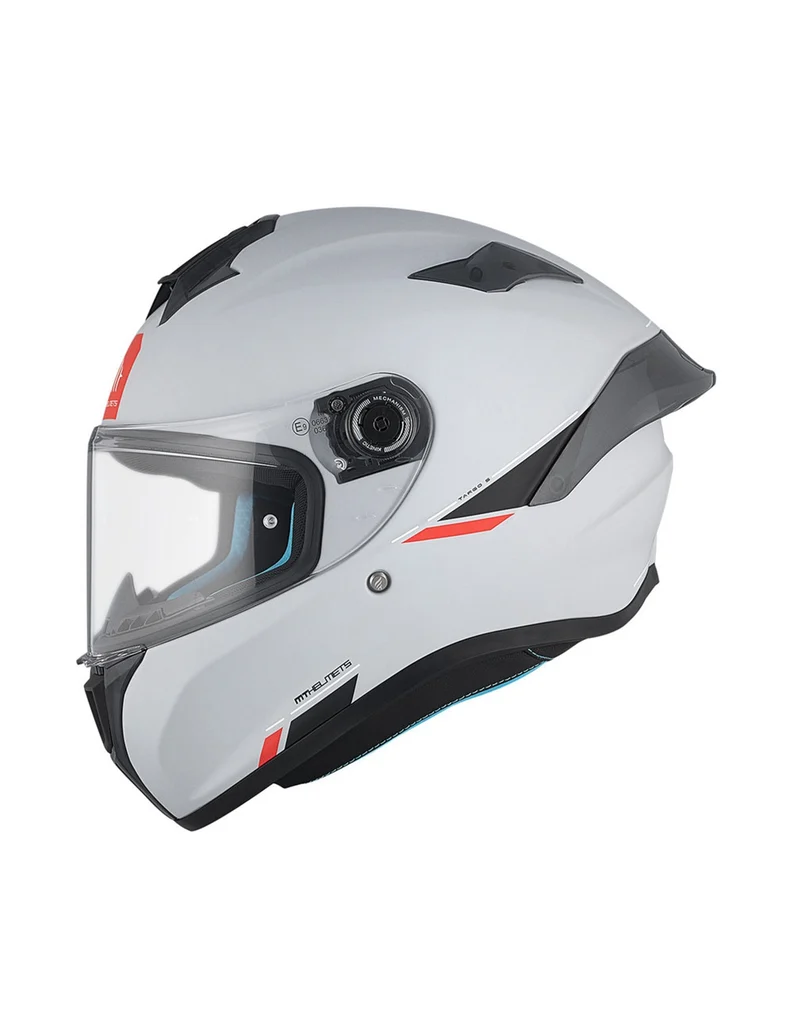 MT TARGO S SOLID INTEGRALES DEPORTIVOS CASCO DE MOTO A12 GRIS BRILLANTE