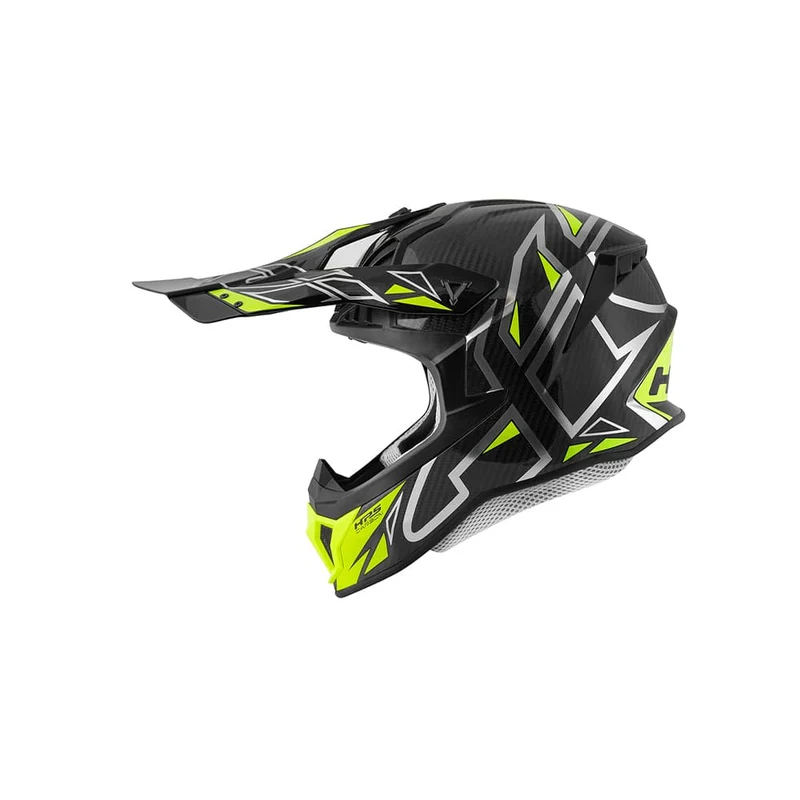 Givi 70.1 VECTOR Carbono Casco de motocross Plata Amarillo