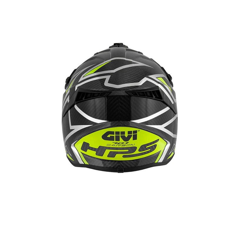 Givi 70.1 VECTOR Carbono Casco de motocross Plata Amarillo