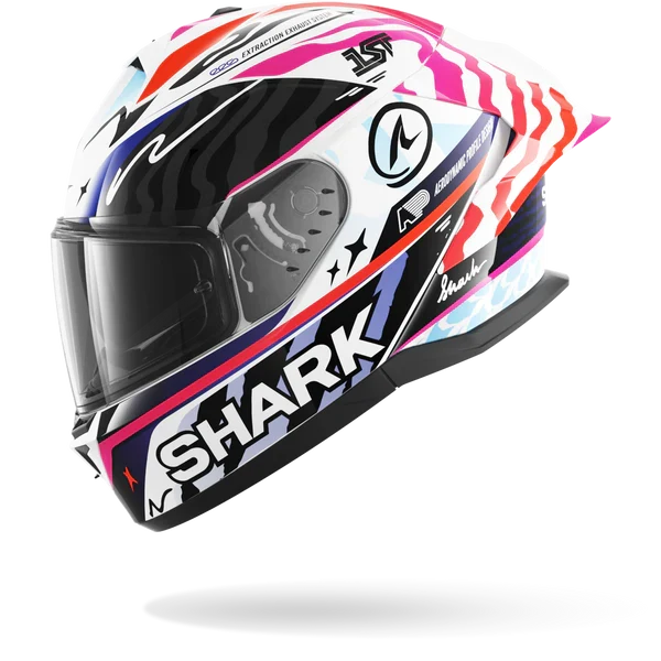 SHARK SKWAL CUP SPEED-FANCY Blanco Negro Naranja Casco De Moto