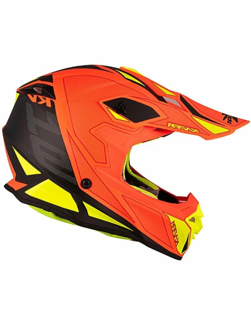 KAPPA KV49 MOTO CROSS ENDURO CASCO NEGRO NARANJA