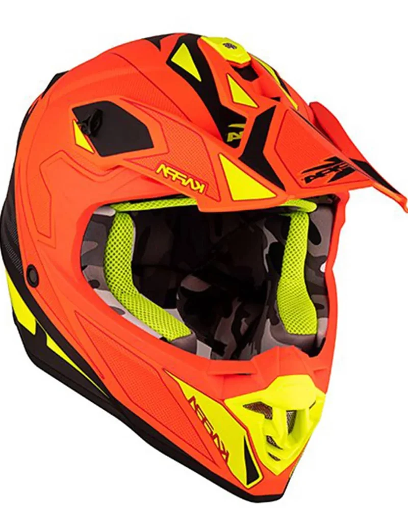 KAPPA KV49 MOTO CROSS ENDURO CASCO NEGRO NARANJA