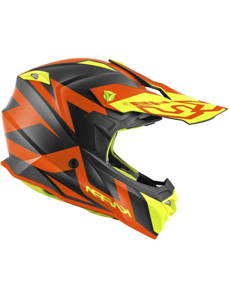 KAPPA KV49 Shock Moto Cross Enduro Casco Naranja Mate Negro Rojo