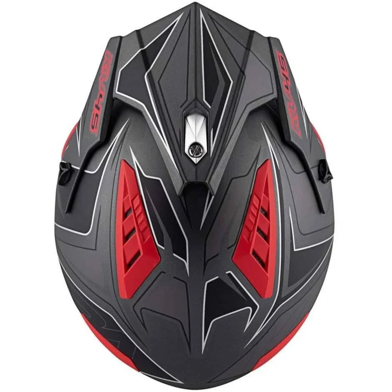 KAPPA KV45 Trial Gemini Jet Urban Turismo Casco Negro Mate Rojo