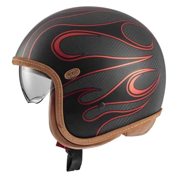 PREMIER VINTAGE PLATINUM ED CARBON FR CROMADO ROJO BM CASCO ABIERTO