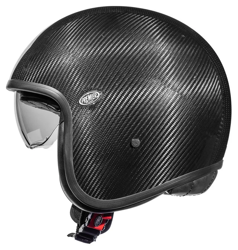 PREMIER VINTAGE CARBON CASCO ABIERTO DE MOTOCICLETA