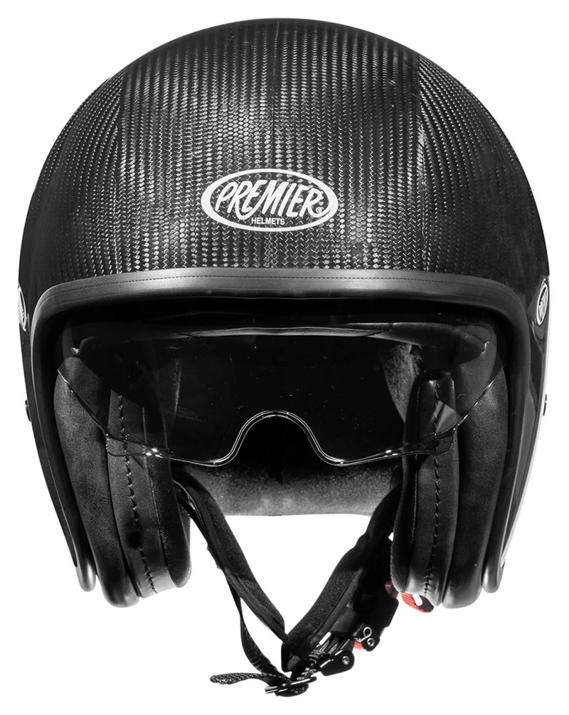 PREMIER VINTAGE CARBON CASCO ABIERTO DE MOTOCICLETA