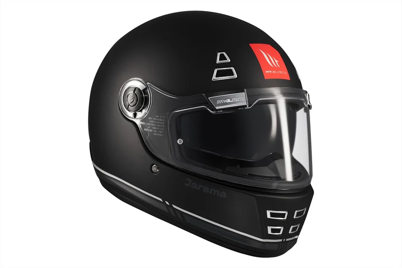 MT JARAMA SV SOLID INTEGRAL CASCO DE MOTO B2 NEGRO MATE