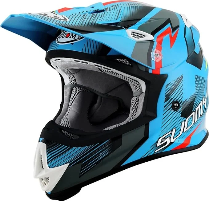 SUOMY-CASCOS MR JUMP UNLEASHED BLUE/YELLOW