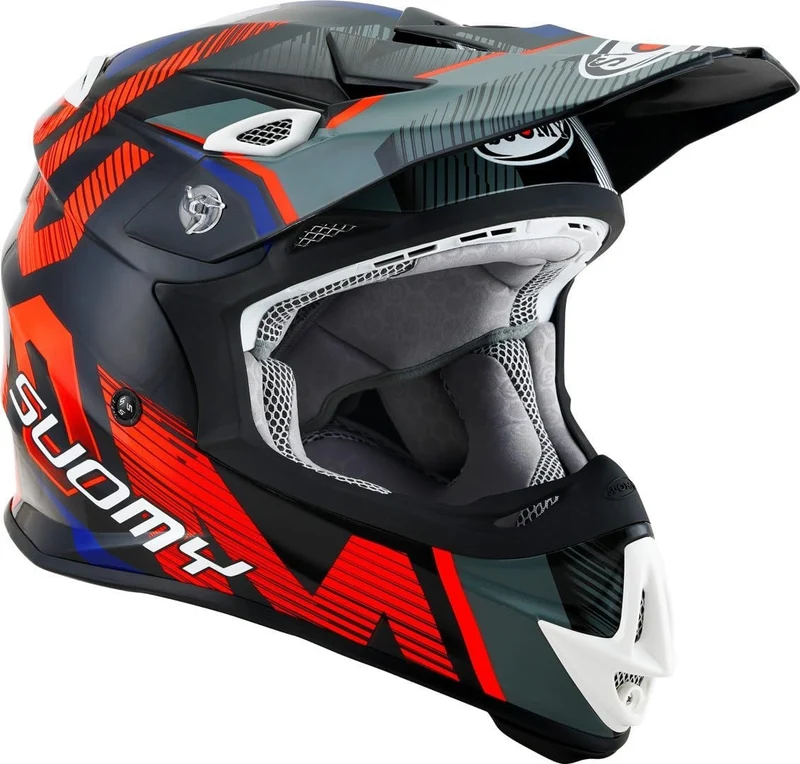SUOMY-CASCOS MR JUMP UNLEASHED BLACK/RED