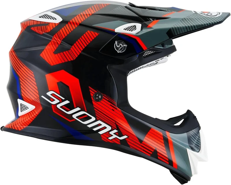 SUOMY-CASCOS MR JUMP UNLEASHED BLACK/RED
