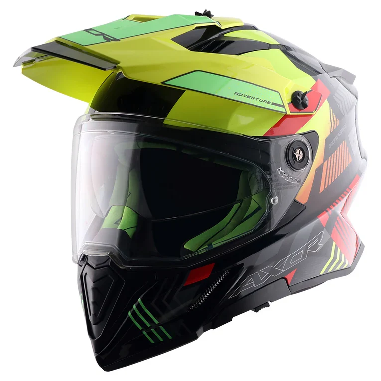 AXOR X-CROSS D/V GAMBLING CASCO DE MOTO AMARILLO FLÚORR