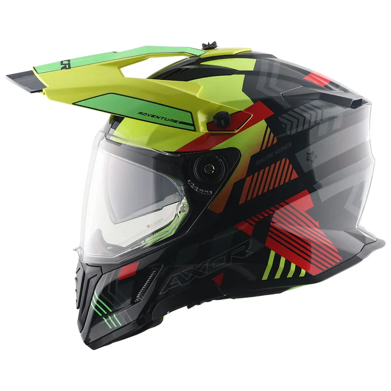 AXOR X-CROSS D/V GAMBLING CASCO DE MOTO AMARILLO FLÚORR