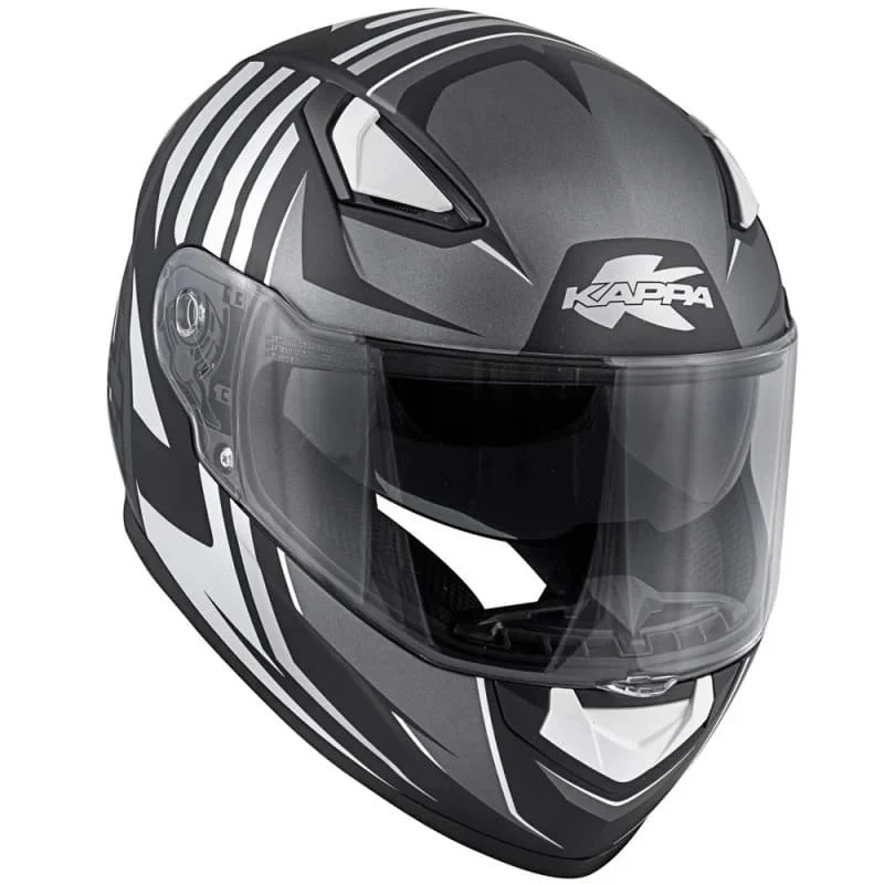 KAPPA KV41 Dallas Moto Integral Casco Titanio Negro Mate