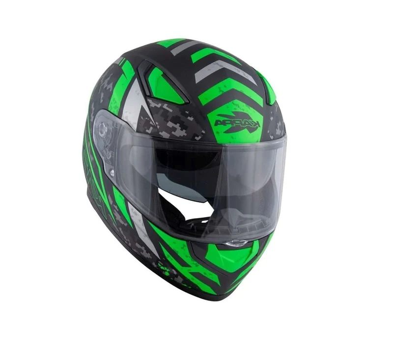KAPPA KV41 Dallas Moto Casco Integral Negro Mate Verde