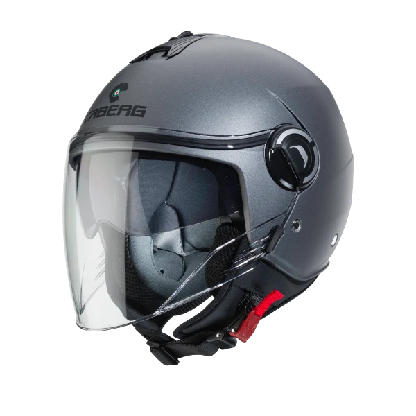 CABERG IVIERA V4X Casco De Moto Jet Gun Metal Mate
