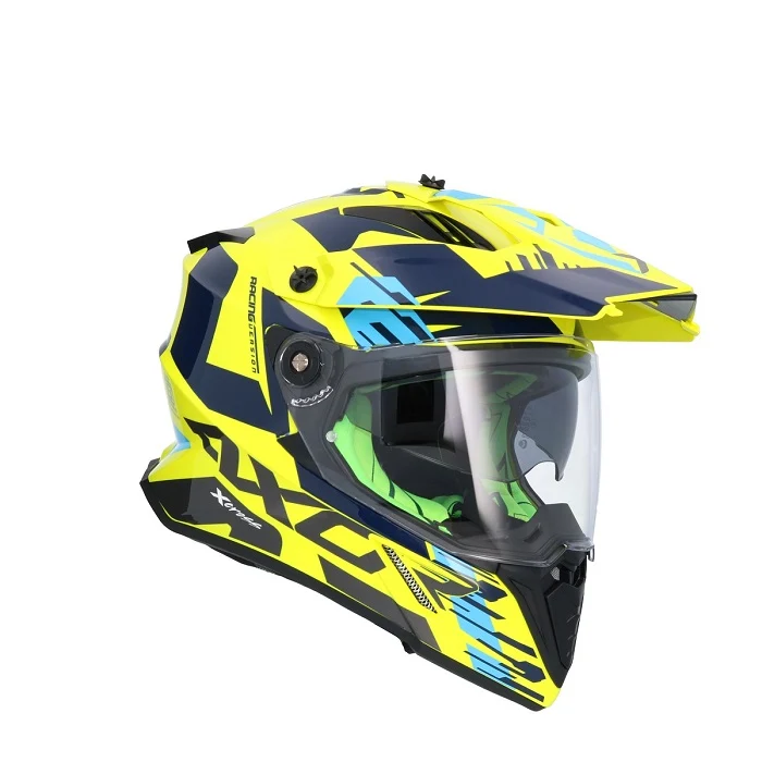 AXOR X-CROSS D/V X1 CASCO DE MOTO AMARILLO FLÚORR