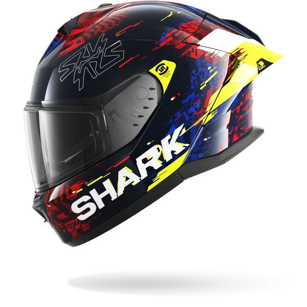 SHARK SKWAL CUP SPEED-VIB Azul Rojo Amarillo Casco De Moto