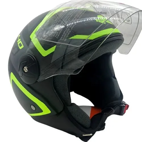 KAPPA KV40 Hawaii Moto Cara Abierta Dama Casco Negro Titanio Rosa