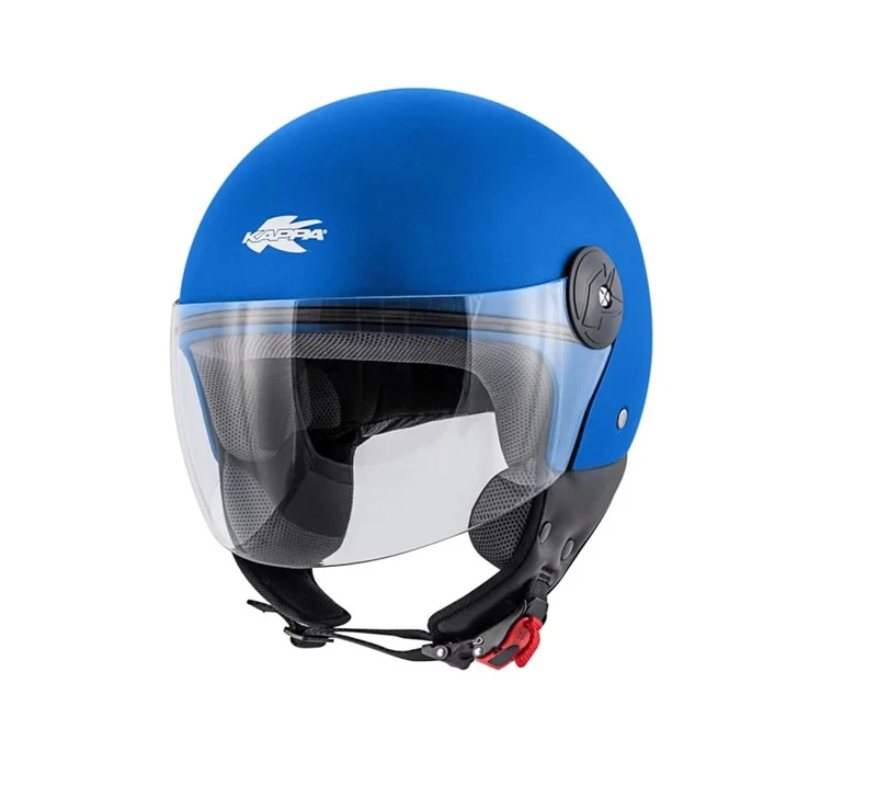 KAPPA KV40 Hawaii Moto Cara Abierta Casco Azul Mate