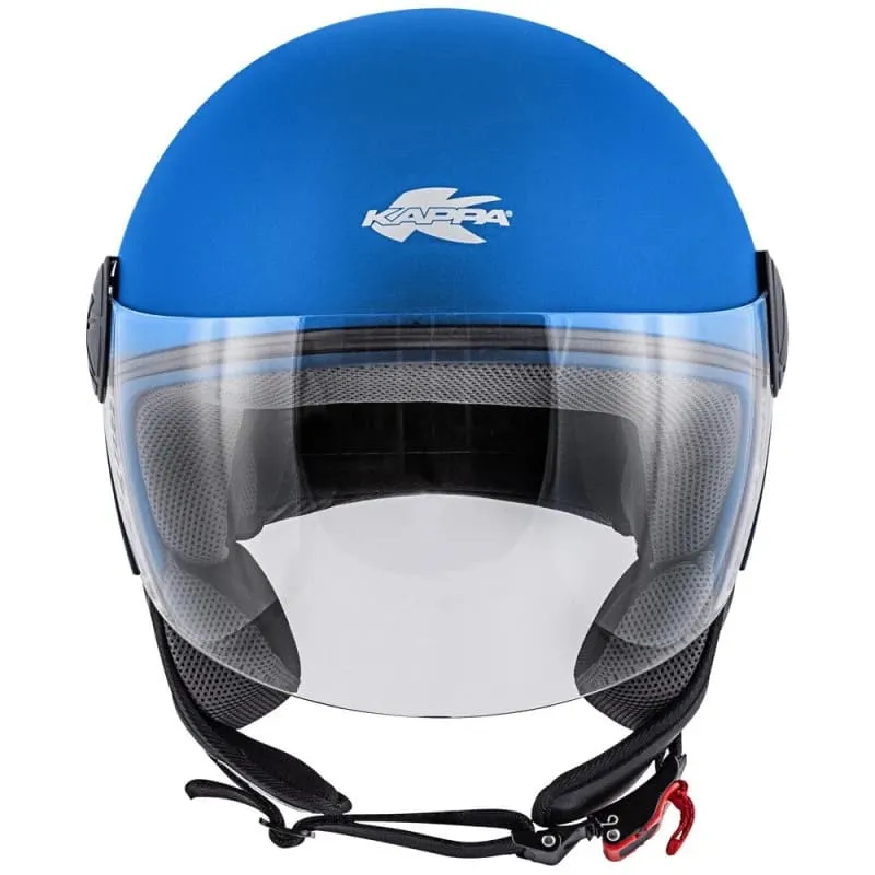 KAPPA KV40 Hawaii Moto Cara Abierta Casco Azul Mate