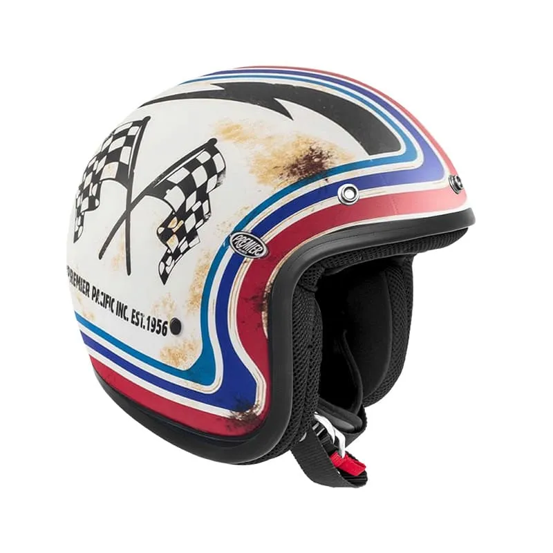 PREMIER CLASSIC BTR 12 BM Estilo Retro Scooter Cara Abierta Casco