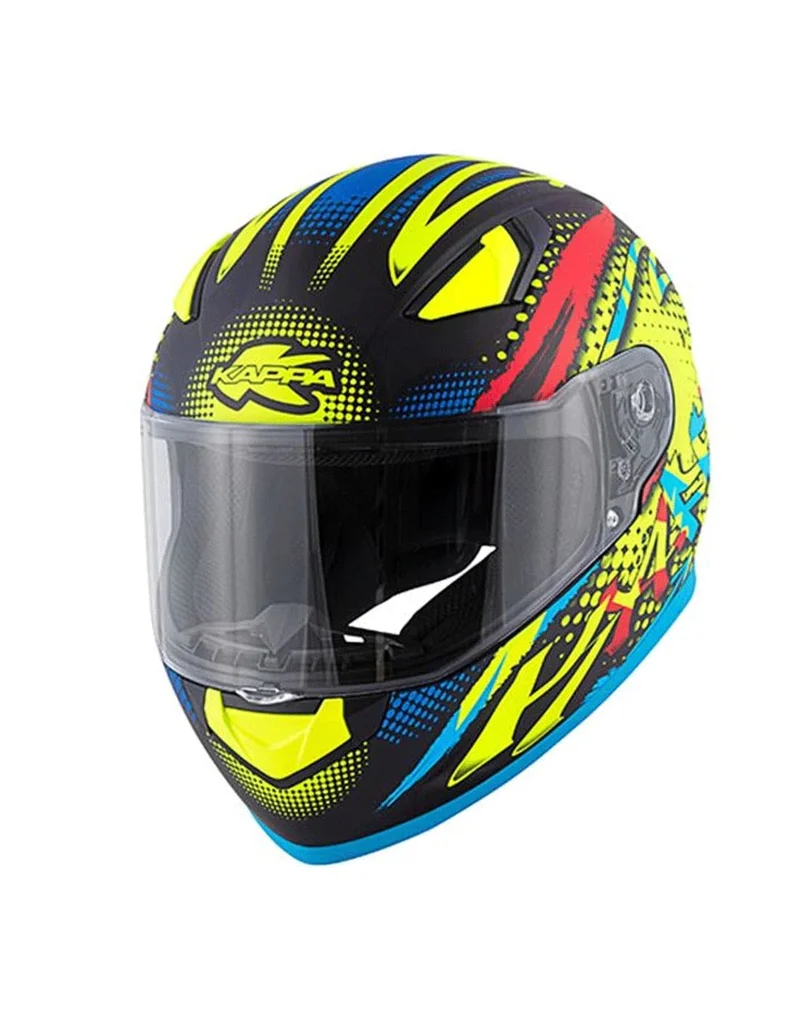 KAPPA KV38 Houston Moto Integral Casco Negro Azul