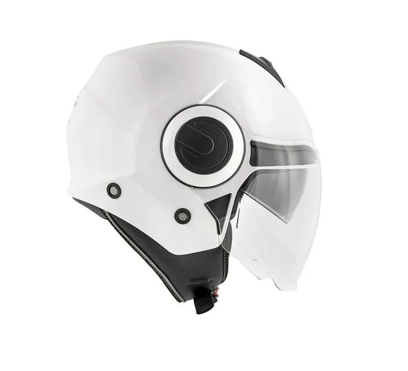 KAPPA KV37 EVO Moto Cara Abierta Casco Blanco Negro