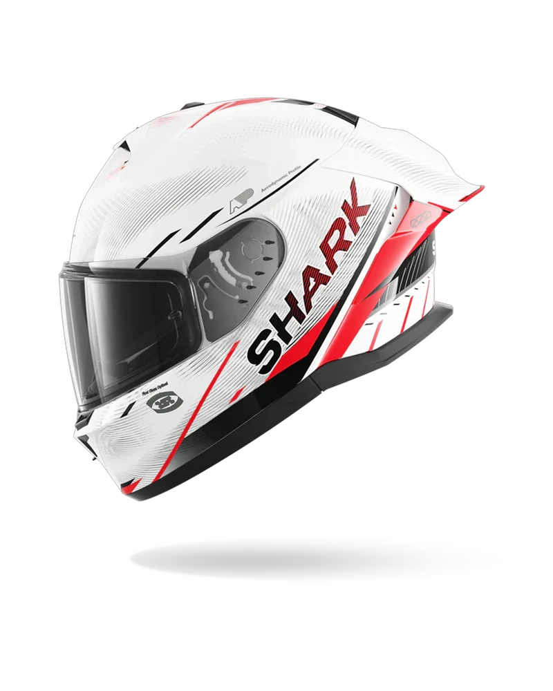 SHARK SKWAL CUP SPEED-TECH Blanco Rojo NEGRO Casco De Moto