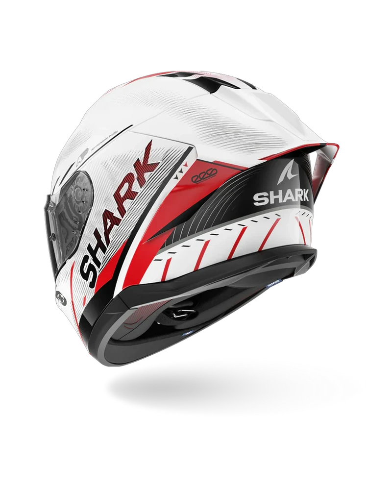 SHARK SKWAL CUP SPEED-TECH Blanco Rojo NEGRO Casco De Moto
